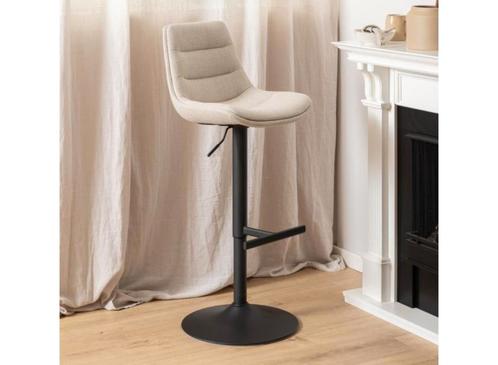 Outlet prijs: Barkruk Adisa - Stof Beige, Huis en Inrichting, Barkrukken, Verzenden