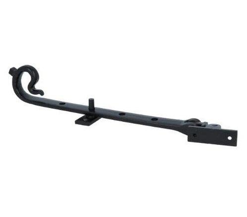 Raamuitzetter met krul 250mm ijzer zwart, Doe-het-zelf en Verbouw, Hang- en Sluitwerk, Nieuw, Ophalen of Verzenden