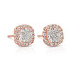 Oorbellen - 18 karaat Roségoud - 2.11ct. tw. Diamant, Sieraden, Tassen en Uiterlijk, Nieuw
