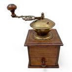 Koffiemolen - Hout, Koper - Handkoffiemolen, Antiek en Kunst