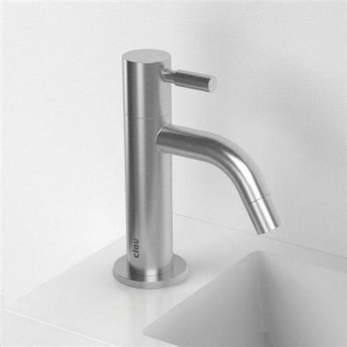 Fonteinkraan Clou Freddo 2 9x14.5cm RVS Geborsteld, Doe-het-zelf en Verbouw, Sanitair, Kraan, Nieuw, Ophalen of Verzenden