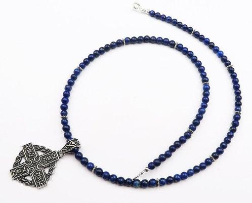 Lapis lazuli - Heilig Beschermingshalsketting - Keltisch, Antiek en Kunst, Antiek | Boeken en Bijbels