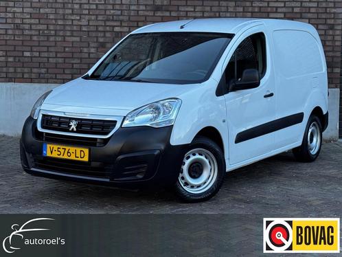 Peugeot Partner 120 1.6 BlueHDi L1 / Cruise Control / Airco, Auto's, Bestelauto's, Lease, Zwart, Handgeschakeld, Wit, Financial lease