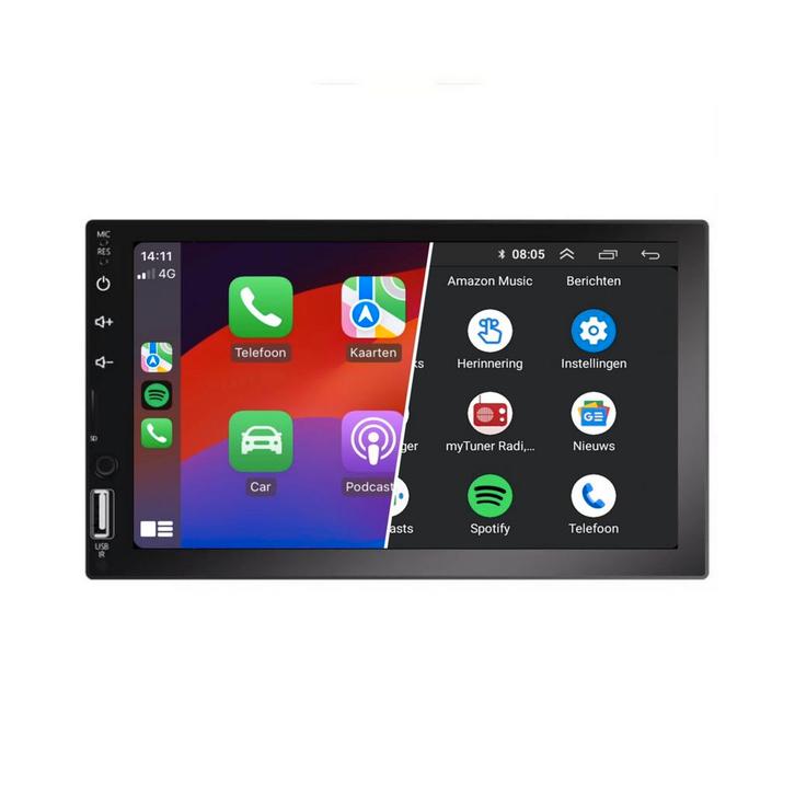 CarPlay dubbel din Autoradio - Full Touch, Auto diversen, Autoradio's, Ophalen of Verzenden