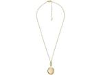 Fossil JF04426710 - Damesketting - Medaillon - Goudkleurig, Kleding | Dames, Verzenden, Zo goed als nieuw