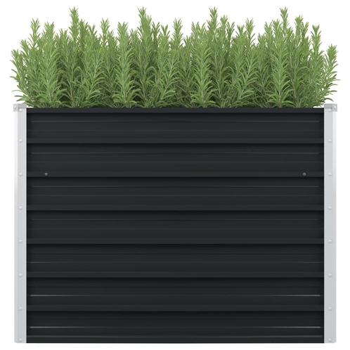 Verhoogde Plantenbak Antraciet 100x100 | Tweedekansje | T..., Tuin en Terras, Bloembakken en Plantenbakken, 60 cm of meer, 100 cm of meer