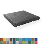 Rubber tegel met EPDM toplaag in diverse RAL kleuren - 75 mm, Tuin en Terras, Tegels en Klinkers, Verzenden, Nieuw