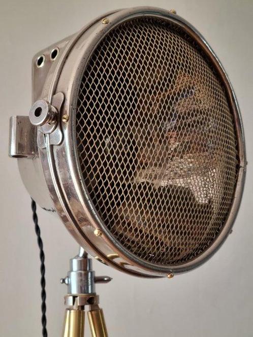 S.A.M., Paris - Statief vloerlamp - Verguld messing,, Antiek en Kunst, Antiek | Wandborden en Tegels