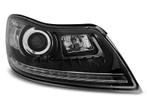 Skoda Octavia 2009 tot 2012 LEDtube koplamp unit Black, Auto-onderdelen, Nieuw, Skoda, Verzenden