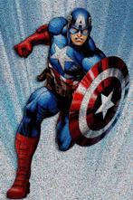 David Law - Crypto Captain America - Format XL 50x75, Antiek en Kunst
