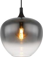 2dekans | Globo Hanglamp Maxy – Zwart – Smoke Glas – Ø29 cm, Ophalen of Verzenden, Zo goed als nieuw