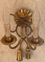 Wandkandelaar - Verguld messing - Set van vier wandlampen, Antiek en Kunst, Curiosa en Brocante
