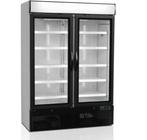 Displaykoeler | 2 Glazen deuren | Zwart | 137 x 70 x 199 cm, Verzenden, Nieuw in verpakking