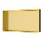 Inbouwnis Luca Sanitair 60x30x6,5cm RVS Geborsteld Goud PVD, Ophalen of Verzenden, Nieuw, Bad