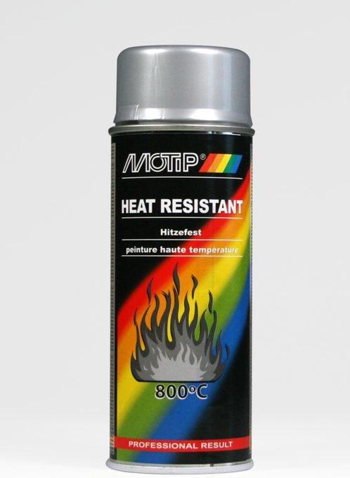 Motip Hittebestendige lak Grijs 650°C 400ml, Auto diversen, Autogereedschap, Nieuw, Ophalen of Verzenden