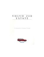 1993 VOLVO 240 ESTATE BROCHURE NEDERLANDS, Nieuw, Volvo, Author