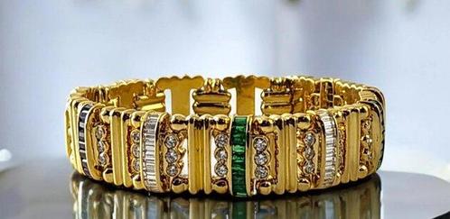 Armband - 18 karaat Geel goud, Prachtige 18K gouden armband, Sieraden, Tassen en Uiterlijk, Armbanden
