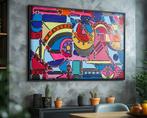 Ksavera - Cubism A1377 - abstract painting on XXL canvas, Antiek en Kunst, Kunst | Schilderijen | Modern