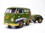 Solido 1:18 - Modelauto - Volkswagen Kombi T1 con remolque, Hobby en Vrije tijd, Modelauto's | 1:5 tot 1:12, Nieuw