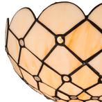 Tiffany wandlamp – Ruitmotief – B 25 × H 14 cm (Art. 7705), Huis en Inrichting, Lampen | Wandlampen, Verzenden, Nieuw