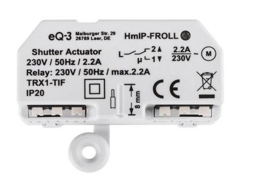 Veiling - 2X  Homematic IP Rolluikactor, Diversen, Overige Diversen, Gebruikt