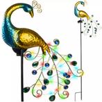 Gardlov Solar Tuinlamp Pauw – Kleurrijke LED & Schemersen., Ophalen of Verzenden, Nieuw