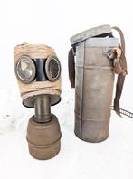 1 Ancien Masque à Gaz Français WW2 / Curiosity - Werktuig, Antiek en Kunst