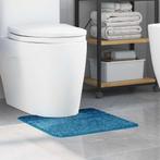 vidaXL Antislip Badmat met Toilet Cut Blauw 50 x 50 cm PP, Verzenden, Nieuw, Blauw