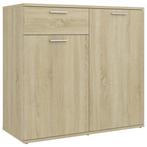 Dressoir Sonoma Eiken | 80x36x75cm | Retourdeal 55% Korting, Huis en Inrichting, Kasten | Dressoirs, Eikenhout, Nieuw, Minimalistisch