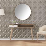 vidaXL 24 st Wandpanelen origami 6 m² 50x50 cm XPS beton, Doe-het-zelf en Verbouw, Platen en Panelen, Verzenden, Nieuw