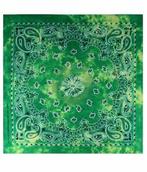 Haarband Bandana Zakdoek Tie Dye Paisley Print  Groen, Verzenden, Nieuw