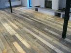 Sloophouten vloeren van oude planken breed en smal, Doe-het-zelf en Verbouw, Vloerdelen en Plavuizen, 150 cm of meer, Gebruikt