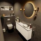 MONDIAZ FOWY toiletmeubel 120cm kleur talc. Waskom positie, Ophalen of Verzenden, Nieuw, Bad