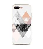 iPhone 7 Plus / 8 Plus Geometrisch TPU Hoesje Driehoekige Be, Telecommunicatie, Mobiele telefoons | Hoesjes en Frontjes | Apple iPhone