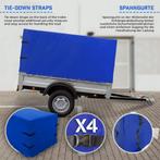 Aanhanger afdekzeil - 207x115x90 cm - Blauw - Jago®, Verzenden, Zo goed als nieuw