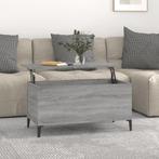 vidaXL Salontafel 90x44,5x45 cm bewerkt hout grijs sonoma, Minder dan 50 cm, 50 tot 100 cm, Verzenden, Nieuw