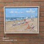 Van Noort (XX-XXI) - Zonnig strandgezicht Zandvoort, Antiek en Kunst, Kunst | Schilderijen | Klassiek