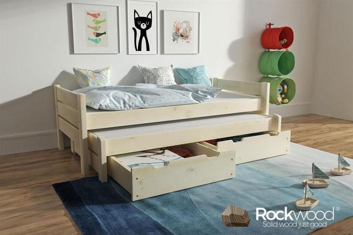 Rockwood® Kinderbed Combi Naturel met  2 lattenbodems, Kinderen en Baby's, Kinderkamer | Bedden, Nieuw, Ophalen of Verzenden