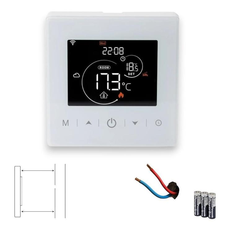 WiFi Opbouw Thermostaat Touch | App en Statistieken, Doe-het-zelf en Verbouw, Thermostaten, Slimme thermostaat, Nieuw, Verzenden