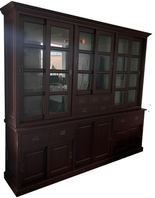 Buffetkast zwartrood Haarlem 250cm soft close, Huis en Inrichting, Kasten | Buffetkasten, Ophalen of Verzenden
