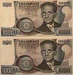 Oostenrijk. - 2 x 1000 Schilling 1983 - Pick 152a (Zonder