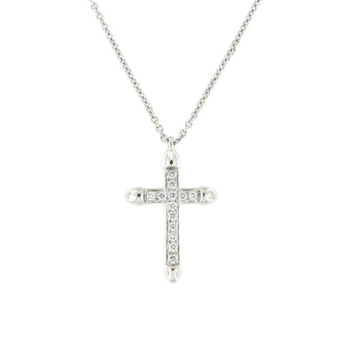 Crivelli - Halsketting - 18 karaat Witgoud - Diamanten, Sieraden, Tassen en Uiterlijk, Kettingen