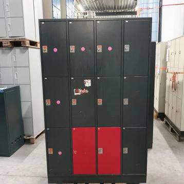 12-deurs CP lockerkast kluisjes - 195x122x48 cm (intensief g beschikbaar voor biedingen