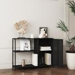 [en.casa] Metalen kast Viitasaari 75x100x30 cm zwart mat, Huis en Inrichting, Kasten | Ladekasten, Verzenden, Nieuw