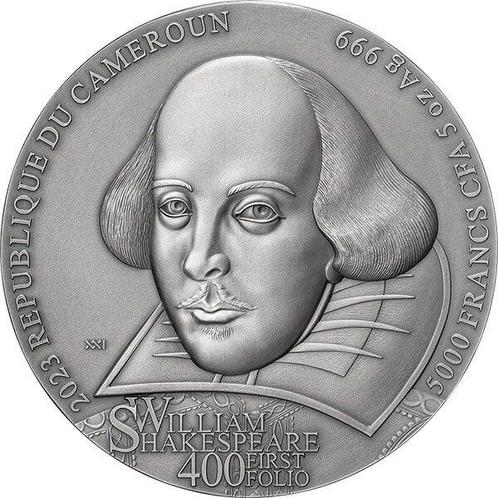 Kameroen. 5000 Francs 2023 William Shakespeare — First Folio, Postzegels en Munten, Munten | Europa | Niet-Euromunten