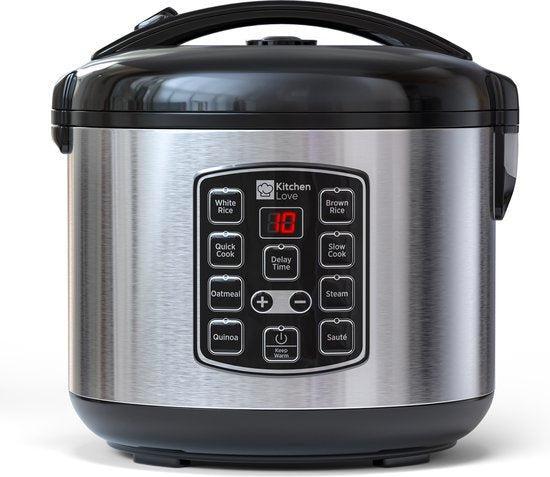 2dekans | KitchenLove Rijstkoker met Stomer 1.8L - Rice, Witgoed en Apparatuur, Slowcookers, Zo goed als nieuw, Ophalen of Verzenden