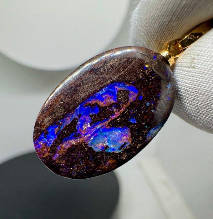 Opaal Hanger - Hoogte: 30 mm - Breedte: 14 mm- 2.51 g - (1), Verzamelen, Mineralen en Fossielen