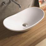 Waskom Sanilux Acosta Keramiek 62x34x14.5cm Ovaal wit, Ophalen of Verzenden, Nieuw, Overige typen