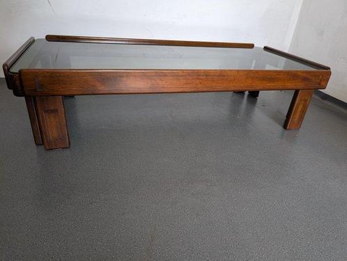 Tafel - hard hout - Salontafel van massief hout en gekleurd, Antiek en Kunst, Kunst | Designobjecten