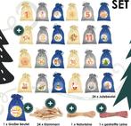 Adventskalender om zelf te vullen 24 Jute Zakjes - Kerst Zak, Diversen, Verzenden, Zo goed als nieuw